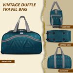 M MEDLER Rio Duffle Bag | Waterproof Strolley Duffle Bag | 2 Wheel Duffel Bag | Luggage Bag with Adjustable Strap - (Turquoise) - Image 6