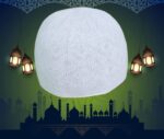 Sufi Round Shape Muslim Islamic namaz Prayer Cap/topi for Men's - Image 4