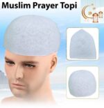 Sufi Round Shape Muslim Islamic namaz Prayer Cap/topi for Men's - Image 6