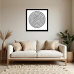 VIBBES Surah Ar-Rehman Arabic Calligraphy Islamic Wall Art, 14x14 Inch, Black Frame Wall Art, Modern Islamic Decor - Image 5