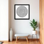 VIBBES Surah Ar-Rehman Arabic Calligraphy Islamic Wall Art, 14x14 Inch, Black Frame Wall Art, Modern Islamic Decor - Image 6