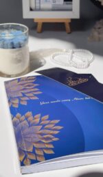 Writtini Noor Gift Box – Premium Stationery & Spiritual Gift Set with Designer Notebook, Scented Candle, Bookmark & Pearl Tasbeeh – Elegant Gift for Writers & Mindful Souls - Image 3