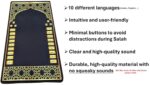 Electronic Prayer Mat - Smart Interactive Prayer Rug for Adults and Kids - Ideal Gift for New Converts and Those Learning or Perfecting Their Prayer - Comes with Islamic Prayer Beads (Black) - Image 3