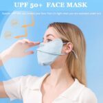 PALAY® Mask for Women Sun Protection Face Cover Mask for Bikers UPF 50+ Reusable Summer Cooling Fabric Masks for Cycling, Biking, Golfing - Image 5