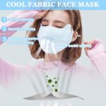 PALAY® Mask for Women Sun Protection Face Cover Mask for Bikers UPF 50+ Reusable Summer Cooling Fabric Masks for Cycling, Biking, Golfing - Image 6