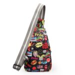 printted chest bag Shoulder Bag Travel Chest Bag printted used unisex (Multicolor) - Image 3