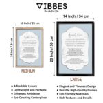 VIBBES Ayatul Kursi Wall Art Frame – Islamic Calligraphy Decor in Elegant Design – Ideal for Home, Office, Prayer Spaces – A Thoughtful Gift for All Occasions (White, Medium - 14x10 Inch, Framed) - Image 3