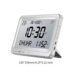 Muslim Prayer Clock Digital Clock Table Clock Party Azan Alarm Clock Islamic White White ScreenHome & Garden|Home Dacor|Clocks|Alarm Clocks - Image 3