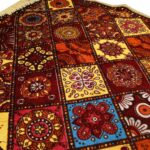 Kuber Industries Pack of 6 Prayer Mat | Velvet Aasan Mat | Meditation Prayer Carpet Mat | Pooja Aasan Mat | Rangoli Square Prayer Mat | Traditional Prayer Mat | Small | Multicolor - Image 4