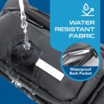 Ceptics Waist Bags for Men, Fanny Pack with Waterproof Pocket & RFID Safe, Waist Pouch for Hiking Travel Camping Running Sports Outdoors, Belt with Money Belt with Adjustable Strap (Polyester,Black) - Image 6