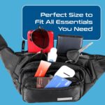 Ceptics Waist Bags for Men, Fanny Pack with Waterproof Pocket & RFID Safe, Waist Pouch for Hiking Travel Camping Running Sports Outdoors, Belt with Money Belt with Adjustable Strap (Polyester,Black) - Image 7