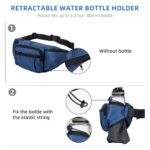 Waist Bag for Men Women | Large Fanny Travel Pouch Money Belt | Cross Body Sling Bag for Hiking, Travel Business, Cycling, Walking, Running (Polyester Fanny Pack, Blue) - Image 4