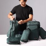 TRAVEL LIKES ME Nylon Travel Organizer 7Pcs Packing Cubes For Essentials, Garment Organizers, Storage Pouches For Travel Accessories, Clothes & Long Trips, Utility Kit With Compartments(Bottle Green) - Image 7