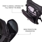 Carbonado Turtle Bags, Thigh Bag for Bikers, Fanny & Waist Bag for Man Woman; Multipurpose Water Repellent Utility Pouch, Cross Body, Strap to Leg & Hip for Motorcycling, Outdoor & Hiking (Black) - Image 5