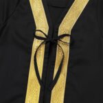 IMEKIS Newborn Baby Boys Muslim Abaya Set With Hijab Dubai Long Sleeve Golden Trimming Kaftan Infant Islamic Arabic Clothes - Image 4