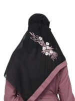 Brown Abaya Embroidery Work Burqa For Women Elegant Modest Wear Islamic Naqab - Image 6