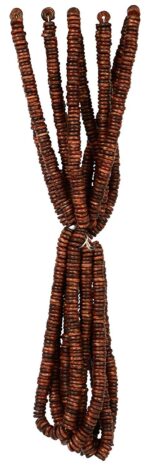 Goelx Flat Wooden Beads Bunch (10 Mala) Brown 10 mm for Jewellery Making, Beading & Art Craft Work - Approx. 1100 Beads !! - Image 3