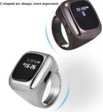 Rechargeable Digital Tasbeeh Counter Ring with LED Display | Smart Finger Prayer Tracker with Reminder | Electronic Tally Counter for Zikr, Namaz & Meditation (Multi Color) - Image 5