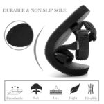 Womens-Sport-Sandals Outdoor-Hiking-with-Arch-Support Comfortable Webbing-Water-Athletic Beach-Shoes For Travel-Walking-Trekking-Camping, Black, 8 - Image 4