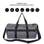Dein Kleider Sports Gym Travel Duffle Bag (Grey) - Image 4