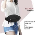 GLACIER Men’s & Women's Waist Bag/Fanny Pack | Stylish Crossbody Sling for Travel & Daily Use | Multi-Compartment Lightweight Waist Pouch with Adjustable Strap for Outdoor, Walking & Casual Wear - Image 4