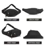 GLACIER Men’s & Women's Waist Bag/Fanny Pack | Stylish Crossbody Sling for Travel & Daily Use | Multi-Compartment Lightweight Waist Pouch with Adjustable Strap for Outdoor, Walking & Casual Wear - Image 6