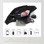 GLACIER Men’s & Women's Waist Bag/Fanny Pack | Stylish Crossbody Sling for Travel & Daily Use | Multi-Compartment Lightweight Waist Pouch with Adjustable Strap for Outdoor, Walking & Casual Wear - Image 7