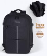 B’CODE TravelMate 40L Laptop Backpack | Men & Women Travel Bag | Convertible Carry-On Luggage | Expandable Design | Shoe Compartment | Multiple Organizers | Water-Resistant Fabric - Image 3