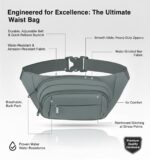India Moves Water-Resistant Waist Bag for Men & Women | 4-Pocket Travel Sling Pouch - Image 6