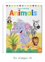 Little Artist Copy Colouring Books: Set of 8 (Birds, Sea Animals, Fruits, Animals, Vegetables, Dinosaurs, Cars and People Around Us) - Image 3