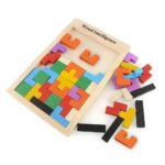 Seven Moon Wood Intelligence Wooden Tetris Puzzle Toy Colorful Brain Development & Educational Game for Kids (3+ Years), Montessori Logic Block Toy for Boys & Girls - Image 4