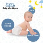 Jr. Sr. Baby Wipes | 80 Wipes x Pack of 3-240 Wipes | Safe & Moist Wet Wipes for Babies | Prevents Rashes & Redness with Goodness of Aloe Vera, Vitamin E & Chamomile Oil | No Paraben & No Alcohol - Image 3