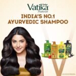 Dabur Vatika Ayurvedic Shampoo - 1 L | For Strong & Healthy Hair | No Parabens | For All Hair Types | Power of Dus Poshan for 10 Hair Problems - Image 8
