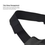 COUNSELOR Waist Bag for Men & Women, Vegan Leather Fanny Pack with Adjustable Strap, Crossbody Belt Bag for Travel, Daily Commute, Outdoor Use, Lightweight Sling Bag with Zipper, Blaze (Black) - Image 7