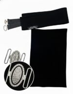 Saudi Naqab |Bedoon Prince Black Niqab for Women with Stylish Nose Piece| Modest Islamic Wear Hijab Face Cover for Dubai Style Abaya & Burkha - Image 3