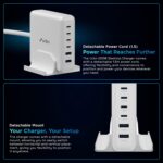 URBN 200W GaN Power Hub | 6-Port Desktop Charger (4 USB-C + 2 USB-A) | QC, PD & PPS Compatible | Super Fast Charging 2.0 | 12-Layer Protection | 1.5M Power Cord for Laptop, iPhone, Samsung, MacBook - Image 8