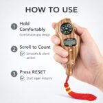vihal Mantra Jaap Digital Counting Machine Finger Unique Design Prayer God Name Hand Finger Manual 5-Digit Tally Counter Device Tasbeeh Misbaha Counter - Image 3