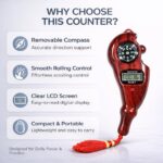 vihal Mantra Jaap Digital Counting Machine Finger Unique Design Prayer God Name Hand Finger Manual 5-Digit Tally Counter Device Tasbeeh Misbaha Counter - Image 6