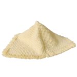 Woolen Puja Aasan Rectangular Mat for Prayers - Handmade Decorative Pooja Mat 20 x 22 inch (Ghiya), Cream - Image 5