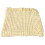 Woolen Puja Aasan Rectangular Mat for Prayers - Handmade Decorative Pooja Mat 20 x 22 inch (Ghiya), Cream - Image 6