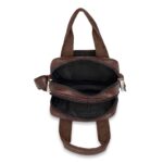 NFI essentials Men's Sling Bag Stylish Cross Body Travel Office Business Messenger Bag for Men Women (Brown) - Image 5