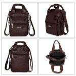 NFI essentials Men's Sling Bag Stylish Cross Body Travel Office Business Messenger Bag for Men Women (Brown) - Image 7