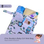 Chic Buddy Polyester Waterproof Wet Bag, Washable, Reusable for Travel, Beach, Pool, Stroller, Diapers, Dirty Gym Clothes, Wet Swimsuits, Toiletries (Explorer Pack, Wet Bag/Dry Bag), Multicolor - Image 4