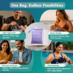 Chic Buddy Polyester Waterproof Wet Bag, Washable, Reusable for Travel, Beach, Pool, Stroller, Diapers, Dirty Gym Clothes, Wet Swimsuits, Toiletries (Explorer Pack, Wet Bag/Dry Bag), Multicolor - Image 6