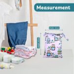 Chic Buddy Polyester Waterproof Wet Bag, Washable, Reusable for Travel, Beach, Pool, Stroller, Diapers, Dirty Gym Clothes, Wet Swimsuits, Toiletries (Explorer Pack, Wet Bag/Dry Bag), Multicolor - Image 8