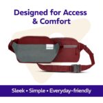 Provogue Rover Waist Bag for Men & Women, Crossbody Waist Pouch with Zippered Compartments & Adjustable Strap,Multipurpose Fanny Pack for Travel & Outdoor Activities Chest Bag - Image 4