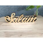 Salam Table Decor Showpiece | Islamic Wooden Desk/Table Decoration | Home & Office Decorative Accent - Image 3