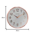 Titan Silent Sweep Battery Powered Grey Round Dial Unisex Analog Display Wall Clock|Wall Clock with Silent Sweep Technology - 30 cm x 30 cm (Medium) - NTW0001PA02A - Image 6