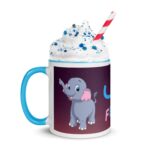 Arabic Alphabet Learning Mug, Kids Animal Milk Mugs, Cartoon Elephant, Birthdays/Islamic/Ramadan/Eid Gifts - Image 5