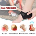 Obtheleg Heel Pad Breathable Gel Heel Cups Heel Pain Relief Foot Care Products Foot Support for Men Women (L size) - Image 4